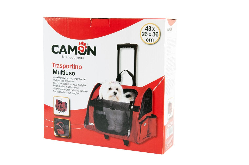 Camon Trasportino Trolley Max Cani e Gatti 43x26x36 cm Camon Trasportino Trolley Max Cani e Gatti 43x26x36 cm